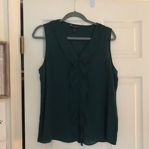 Banana Republic Sleeveless Shell- Emerald Green